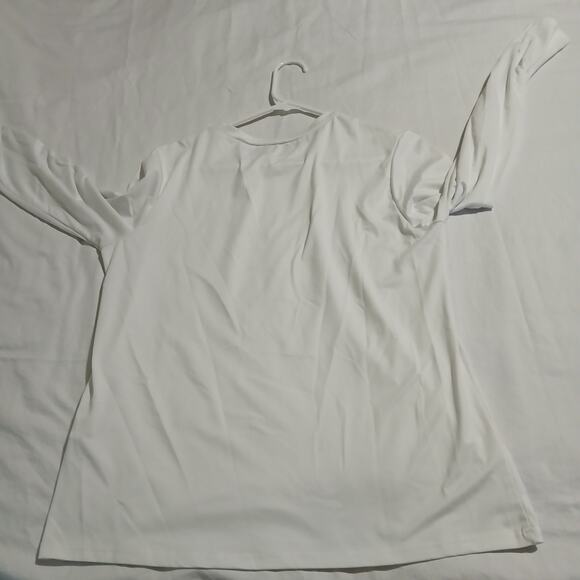 Shein Women's Medium Cream Long-Sleeved Fall-Themed Teeshirt Top - Picture 6 of 12